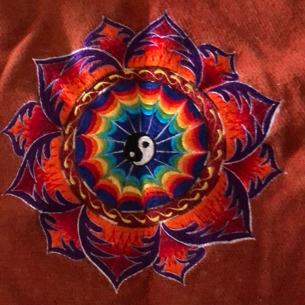 Unisex Beautiful handmade one of a kind hemp/cotton jacket from Nepal